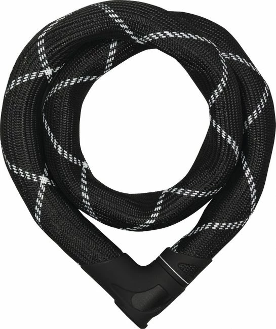Abus Kettenschloss Iven Chain 8210/110 - Schwarz/weiß 110cm